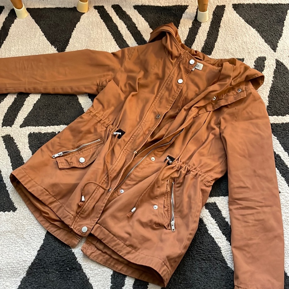 BURNT ORANGE ARMY JACKET